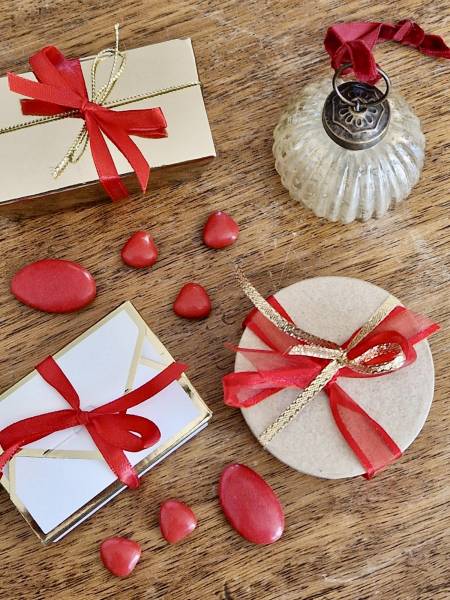 Gamme NOEL doré - Rouge et Or - Dragées Rosière