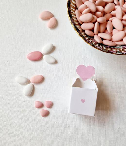 des dragées au Chocolat rose et du corail - La Maison Rosière, basée à Allauch, vous propose des coloris doux pour la naissance de votre fille ou petite-fille