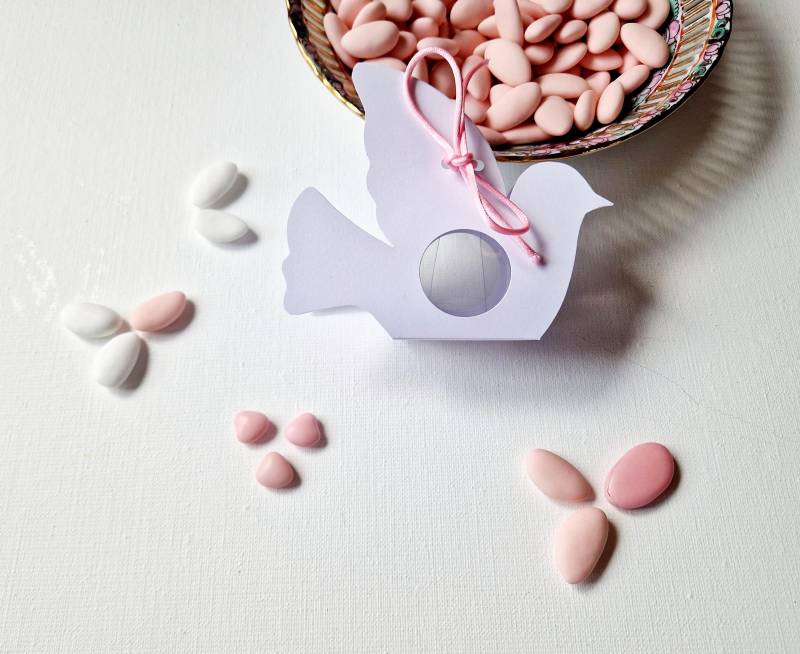 Dragées personnalisables pour la naissance d'une fille