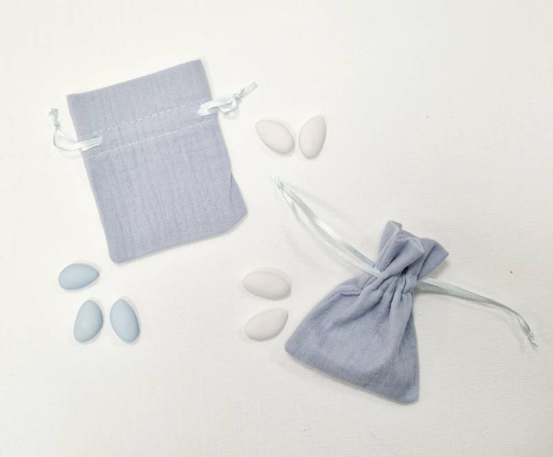 Sachet bleu azur prêt à vendre