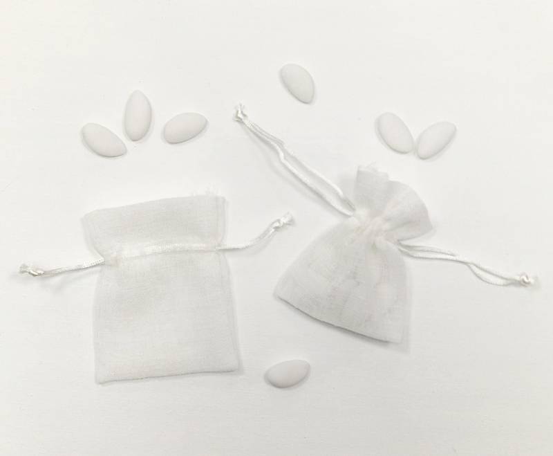Sachet lin blanc