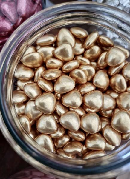 coloris doré  - Dragées Chocolat NOIR - Maison Rosière